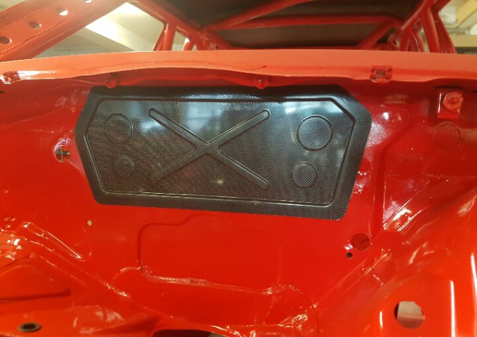Carbon cover front fire wall